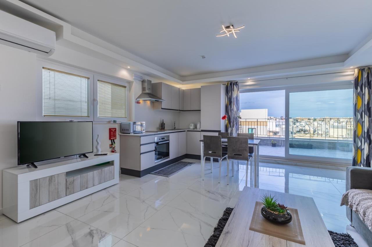 Terrace View-Stylish Two Bedrooms Fully Ac-Wifi Penthouse Msida Extérieur photo