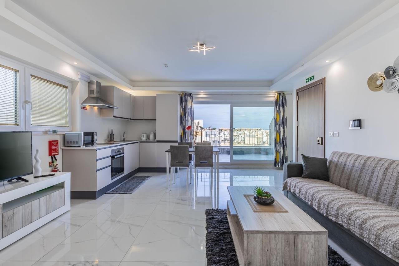 Terrace View-Stylish Two Bedrooms Fully Ac-Wifi Penthouse Msida Extérieur photo